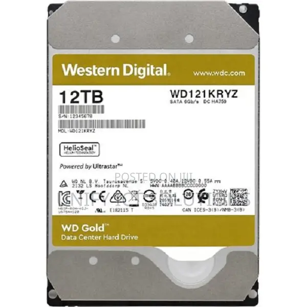 WD Gold Enterprise Class Hard Drive 12TB