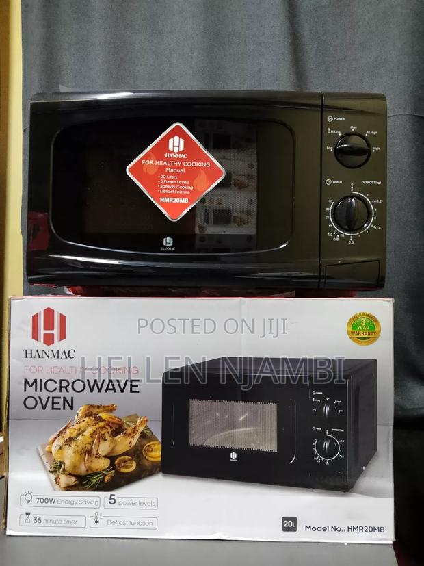 Hanmac 20L Manual Black Microwave - main view