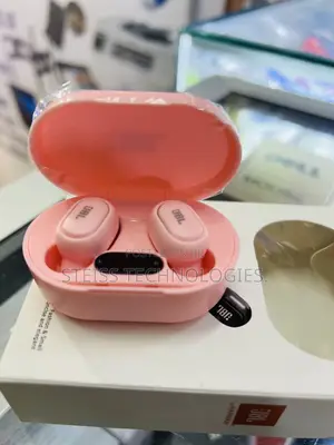 Pink JBL Wireless Earbuds