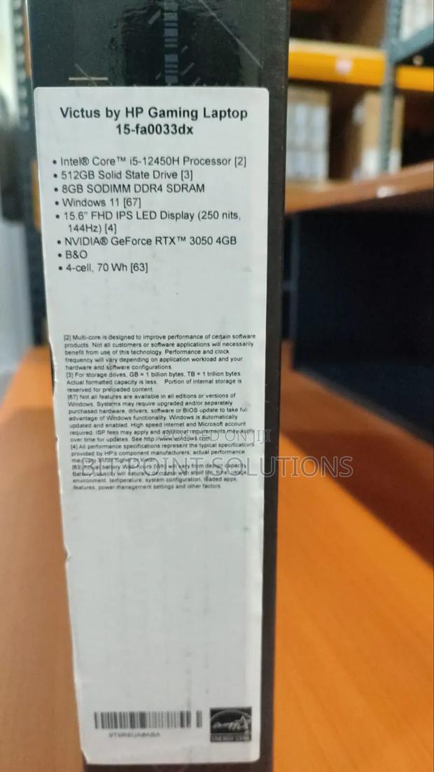 New Laptop HP Victus 15 8GB Intel Core I5 SSD 512GB - thumbnail 2