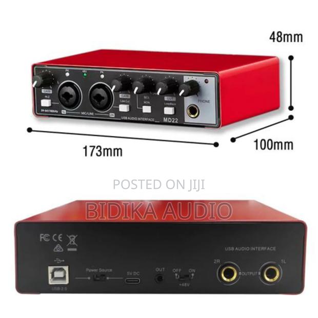 Audio Interface for Recording Portable Sound Card - main view