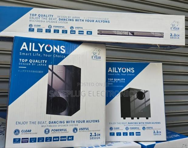 2.1ch Ailyons Sb501k Soundbar Multimedia Speaker System