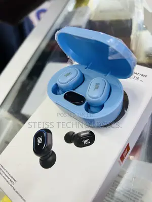 Blue JBL Wireless Earbuds