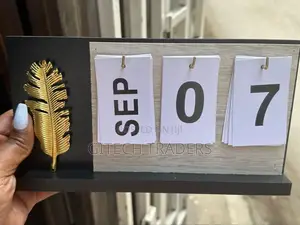 Nordic Style Wooden Perpetual Calendar Flip Month