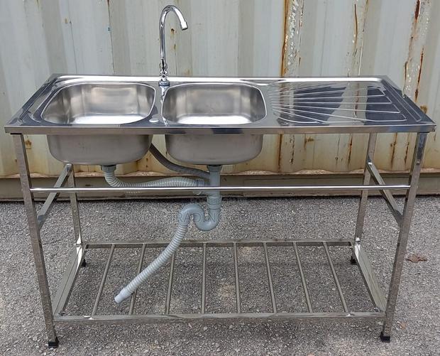 Stainless Steel Double Sinks - main view