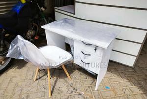All White Home Study Table And Chair Study Table And Chairs - thumbnail 2