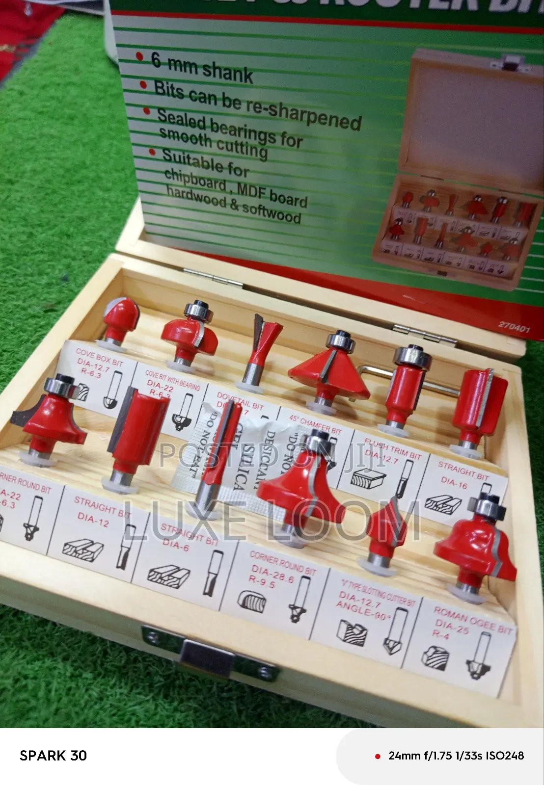 12pieces Router Bits Set