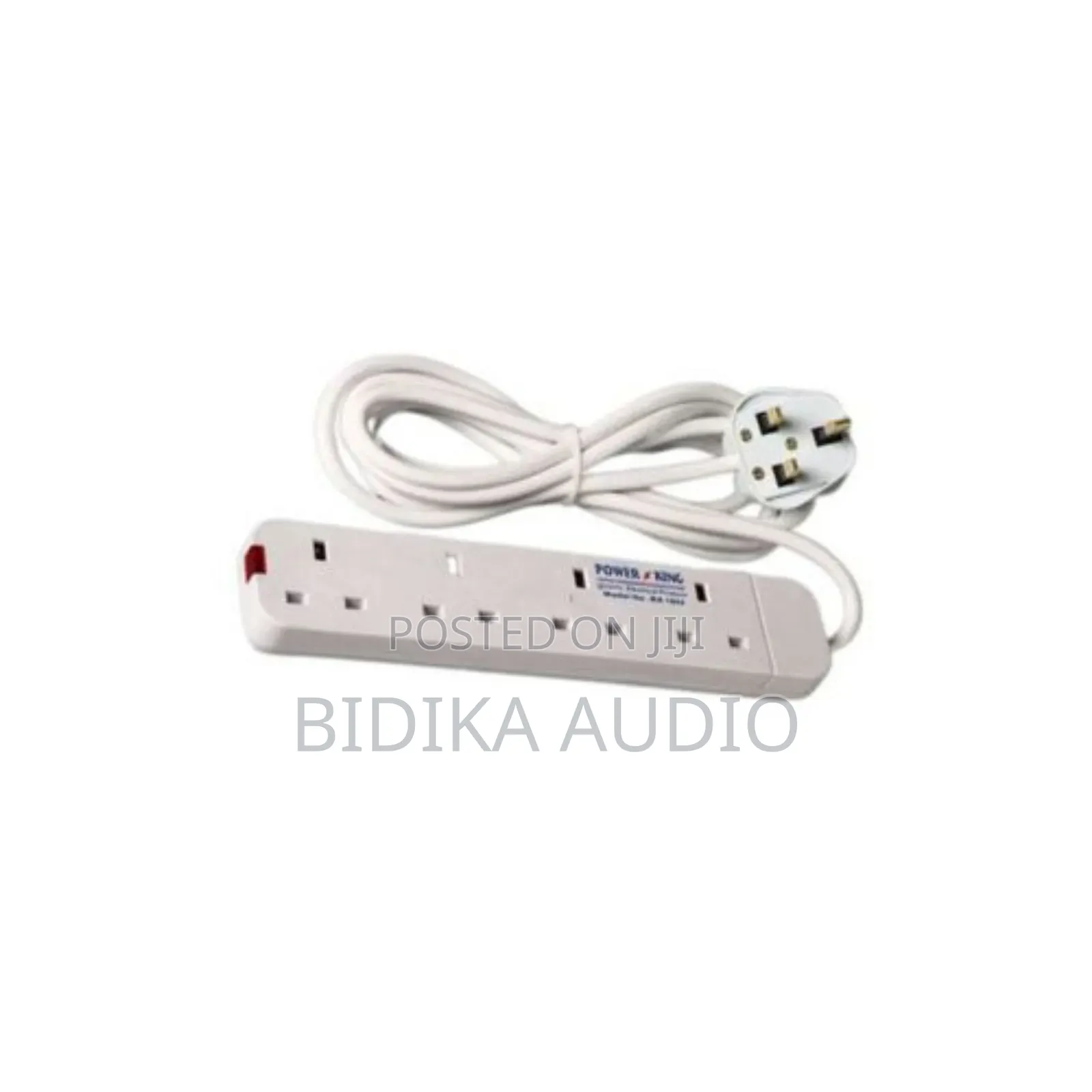 Power King 4 Way Extension Cable, 13a, 3m Long Cable