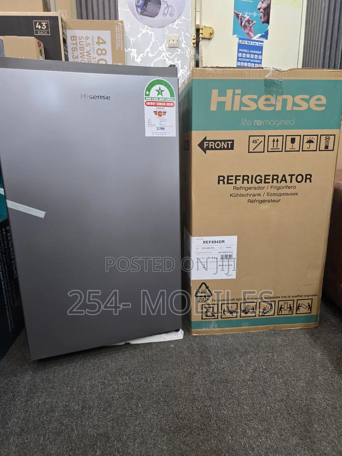 Hisense 94l Single Door Fridge Ref094dr