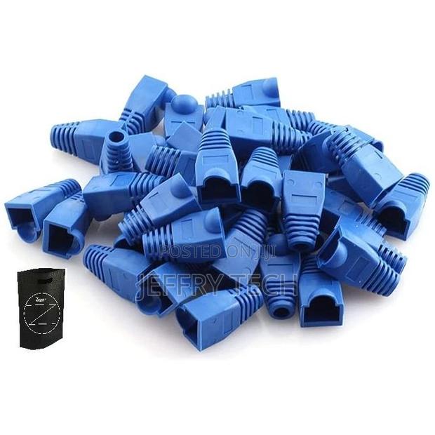 Rj45 Adapter Cap Ethernet Plugs Cover Mini Crystal 100 PCS - thumbnail 2