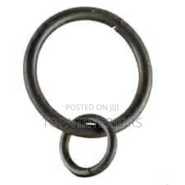 Black Curtain Pole Drapery Rings for Hanging Curtains Drapes