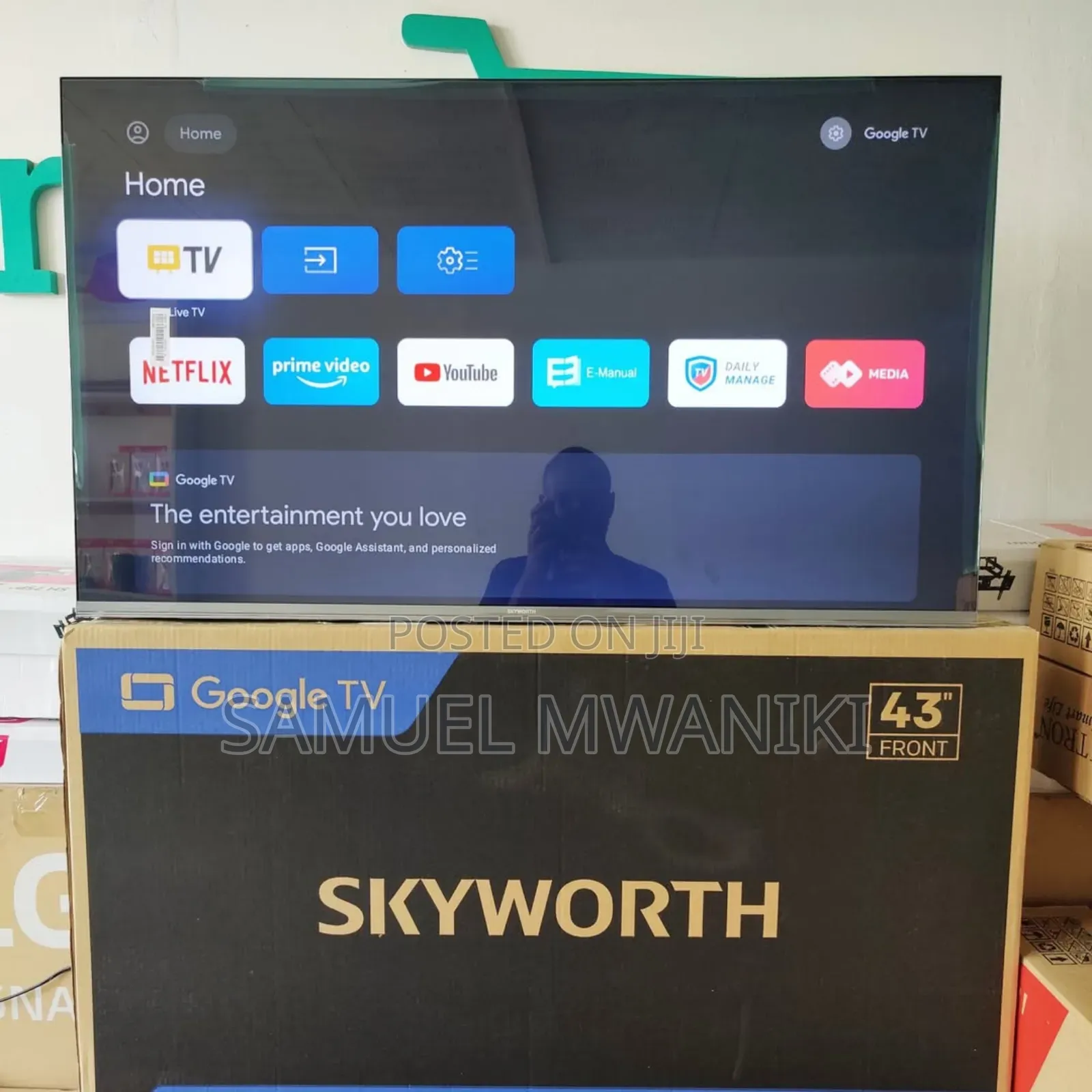 Skyworth 43′′ FHD Display Google Tv
Frameless Screen
