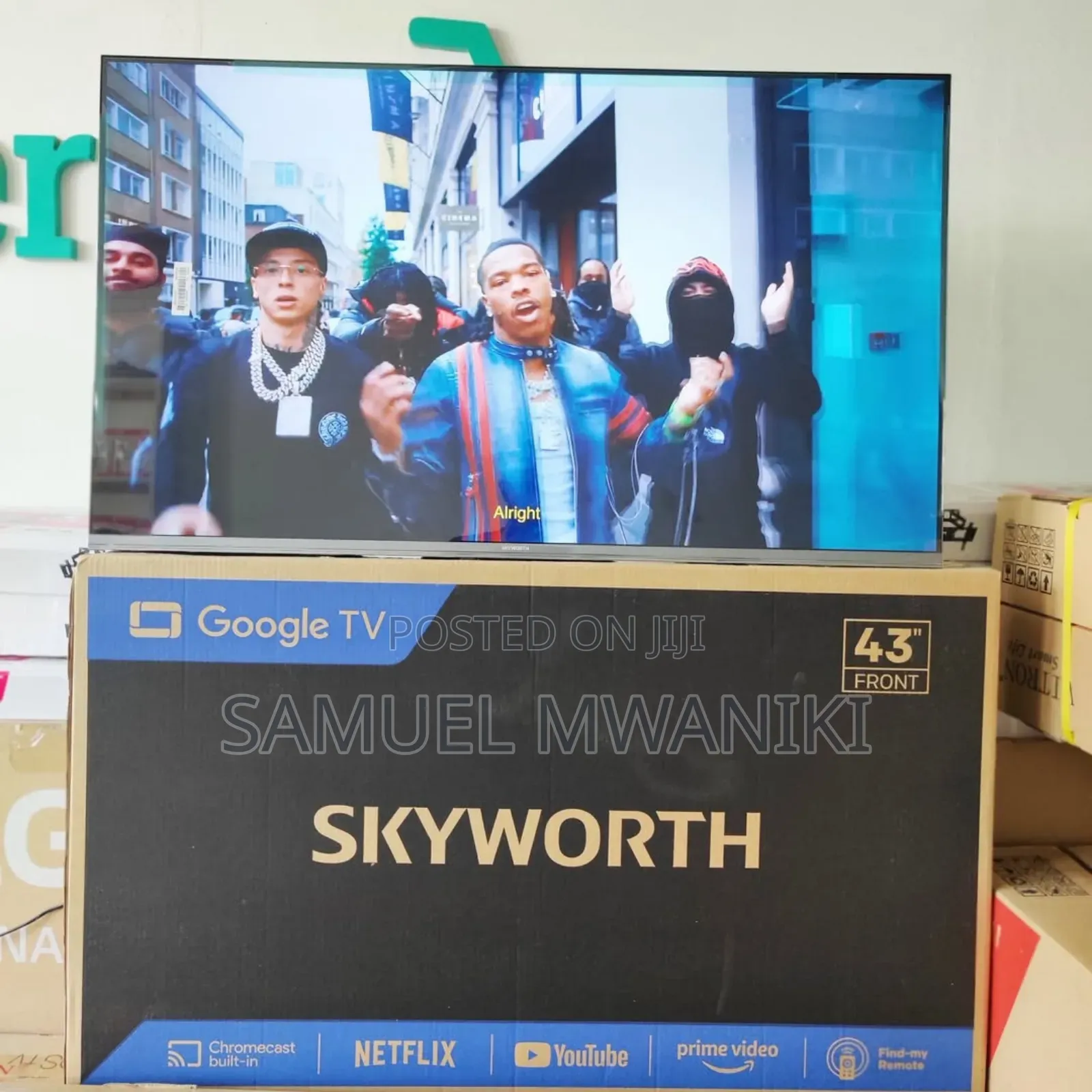 Skyworth 43′′ FHD Display Google Tv
Frameless Screen