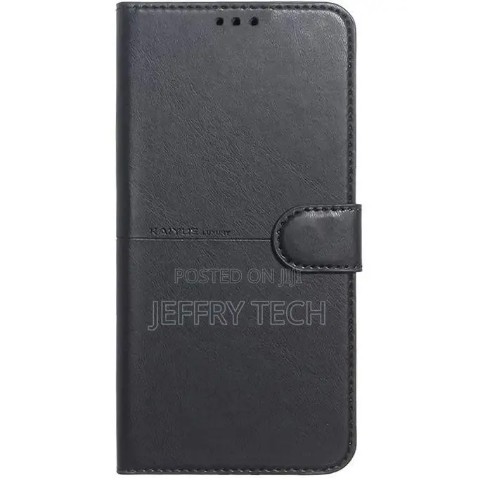Leather Flip Phone Case for Xiaomi Redmi 12c -0- Black