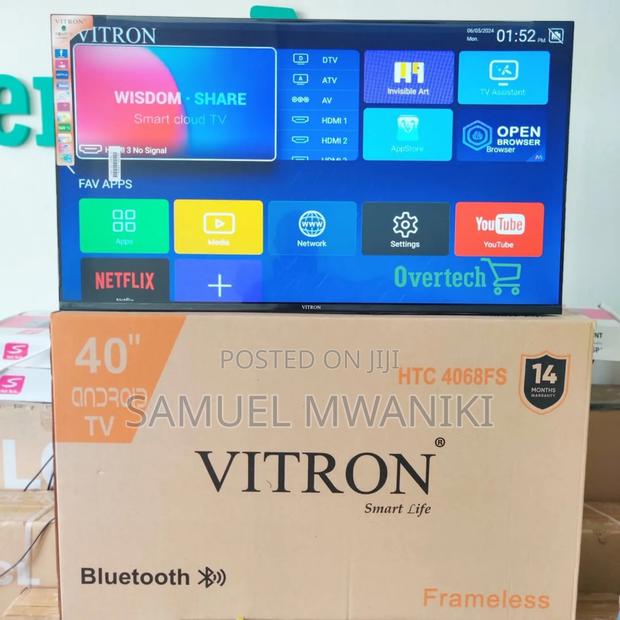 Vitron 40′′ Smart Android Tv
Frameless Screen With Bluetooth - thumbnail 2