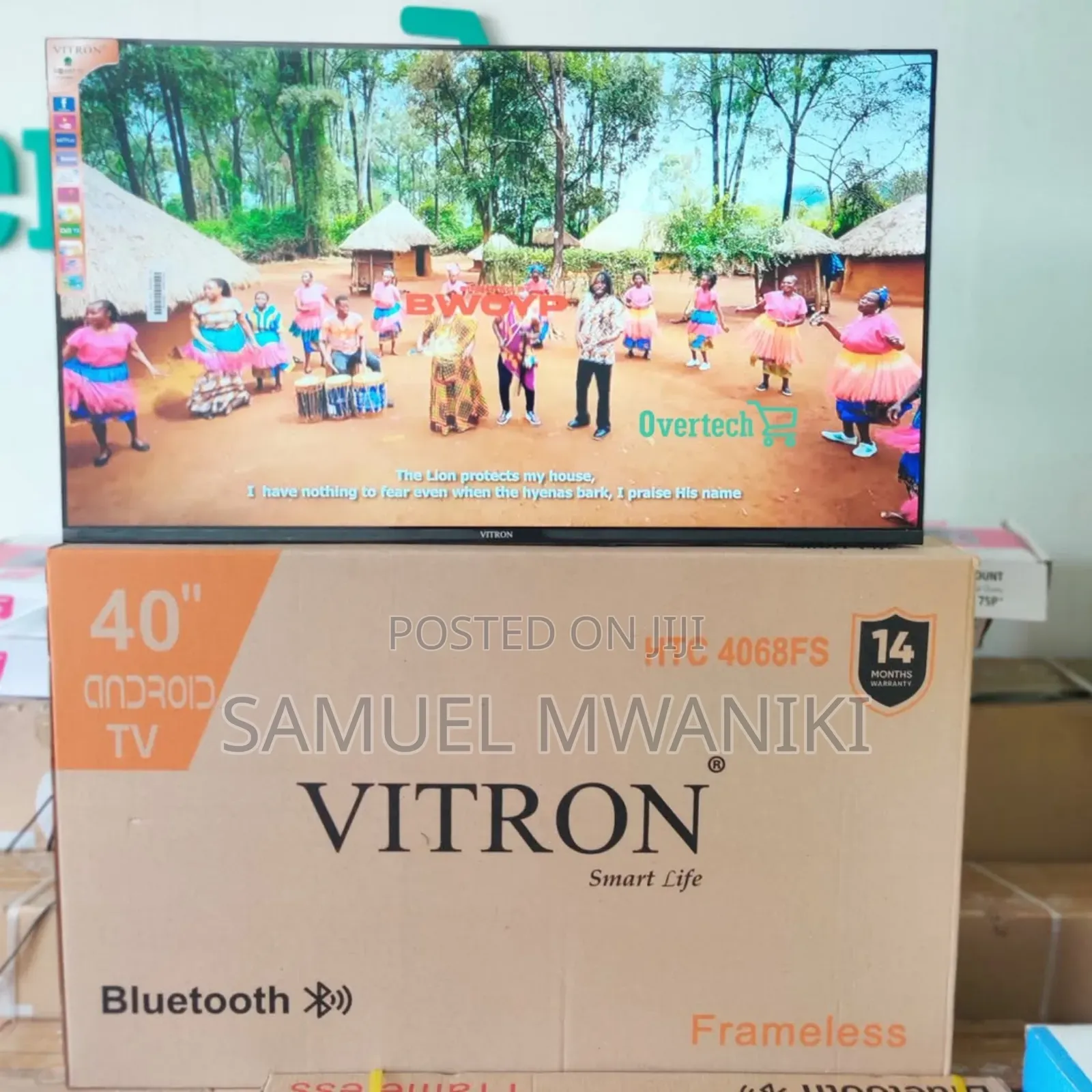 Vitron 40′′ Smart Android Tv
Frameless Screen With Bluetooth