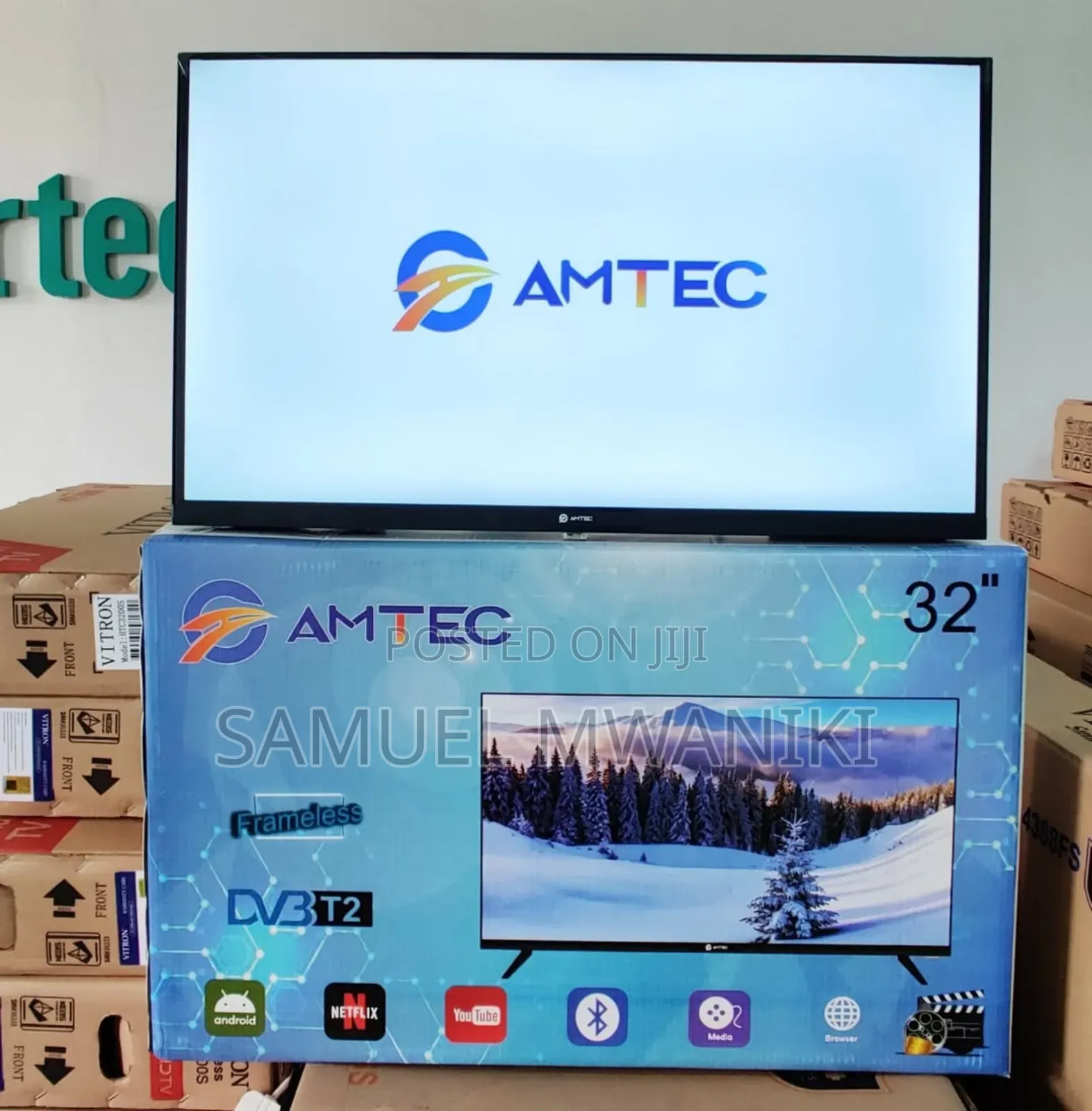 Amtec 32′′ Full Hd 1080 Display Smart Android Frameless Tv