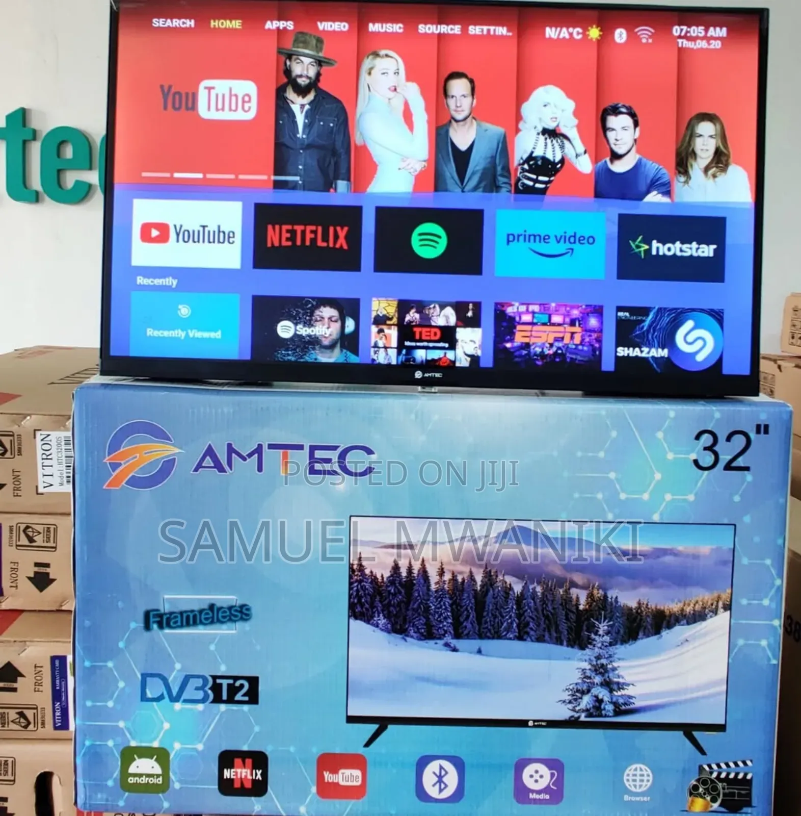 Amtec 32′′ Full Hd 1080 Display Smart Android Frameless Tv
