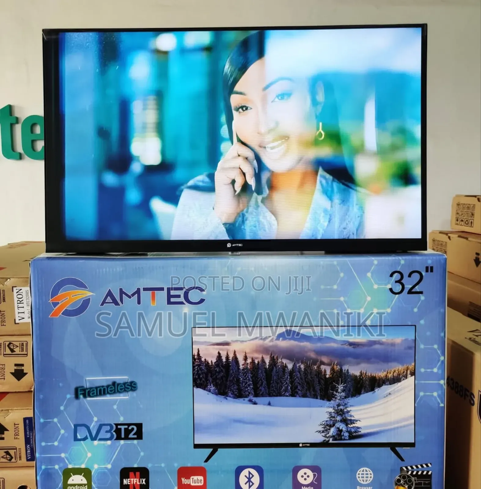 Amtec 32′′ Full Hd 1080 Display Smart Android Frameless Tv