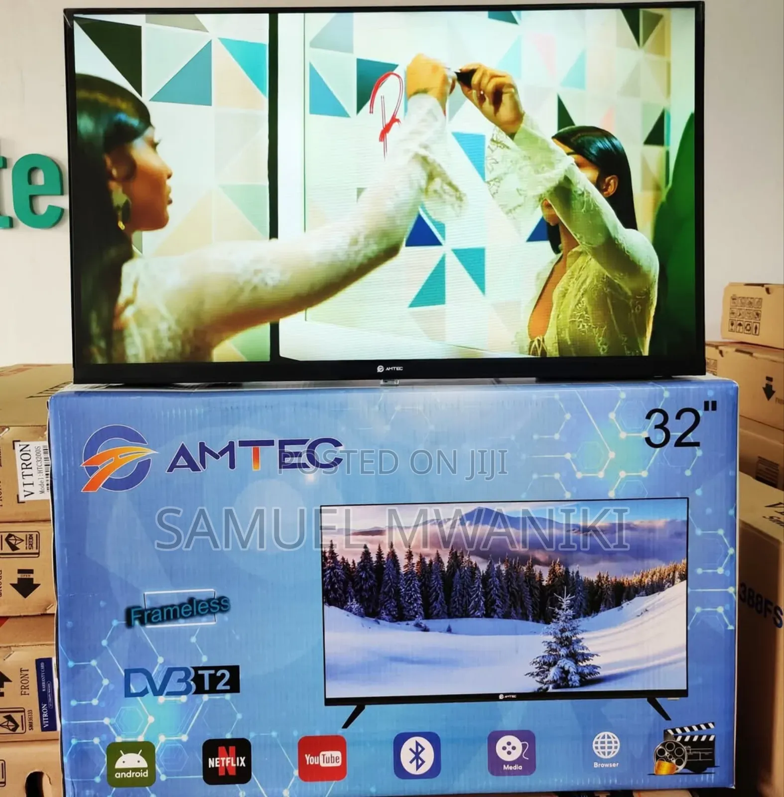 Amtec 32′′ Full Hd 1080 Display Smart Android Frameless Tv