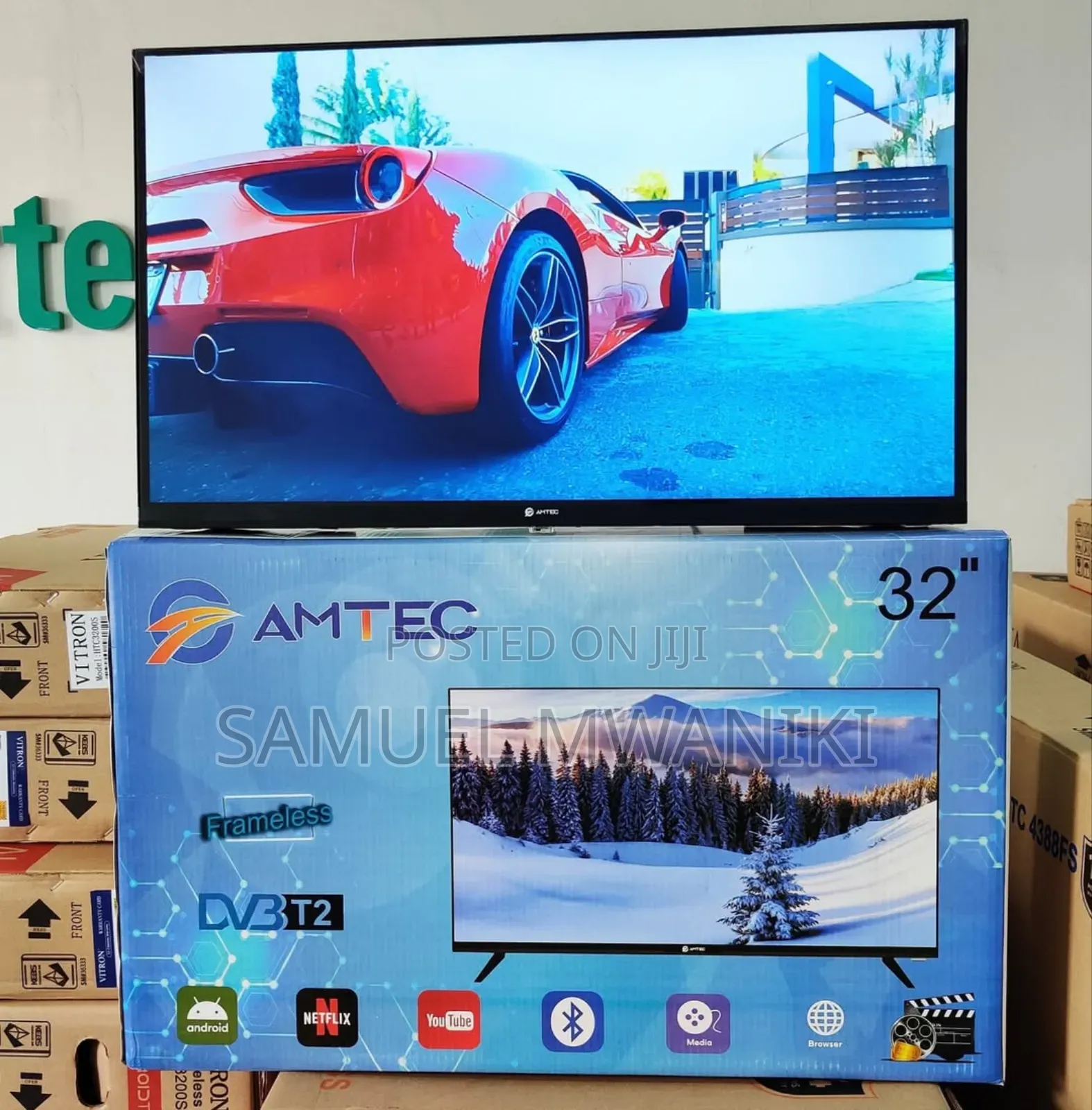 Amtec 32′′ Full Hd 1080 Display Smart Android Frameless Tv