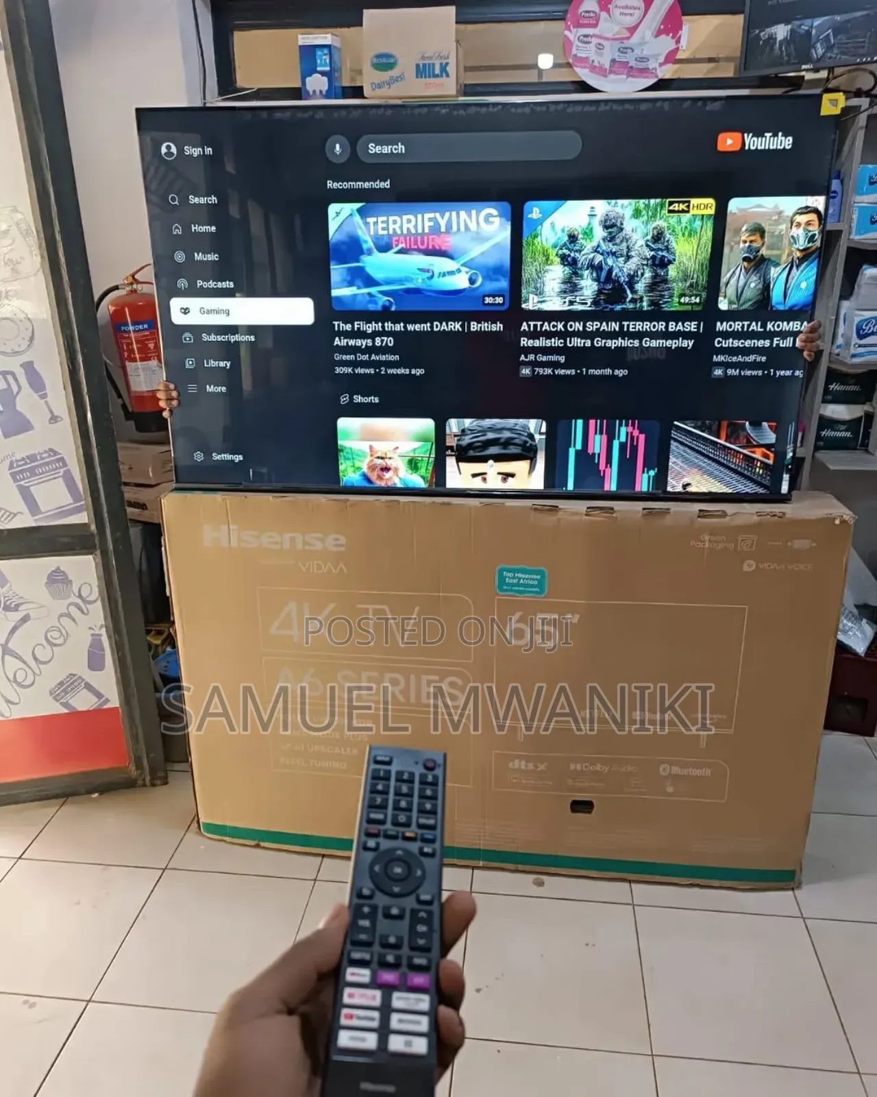 Hisense 65′′ Vidaa Smart Uhd Tv With Game Mode New Model