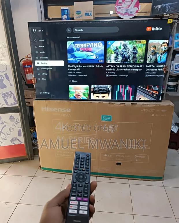 Hisense 65′′ Vidaa Smart Uhd Tv With Game Mode New Model - main view