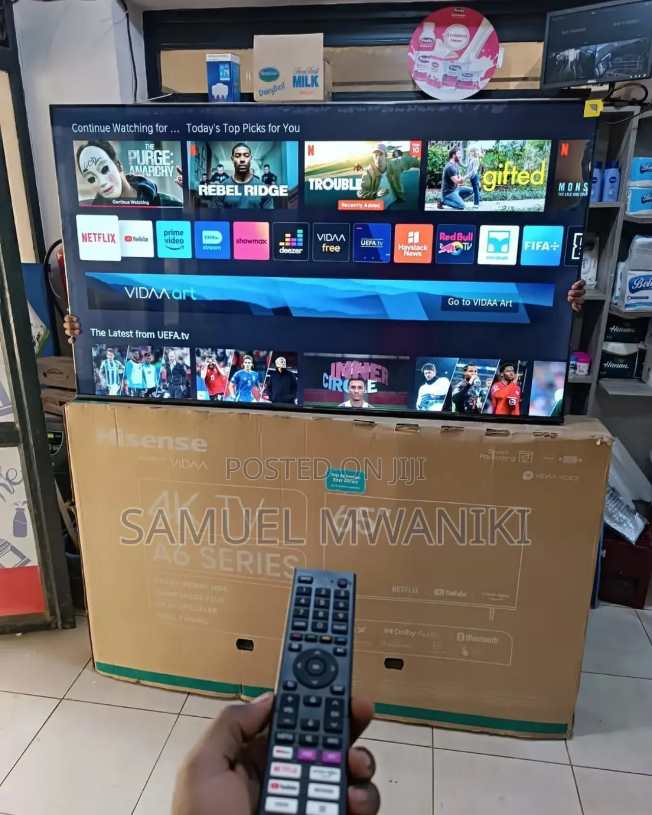 Hisense 65′′ Vidaa Smart Uhd Tv With Game Mode New Model