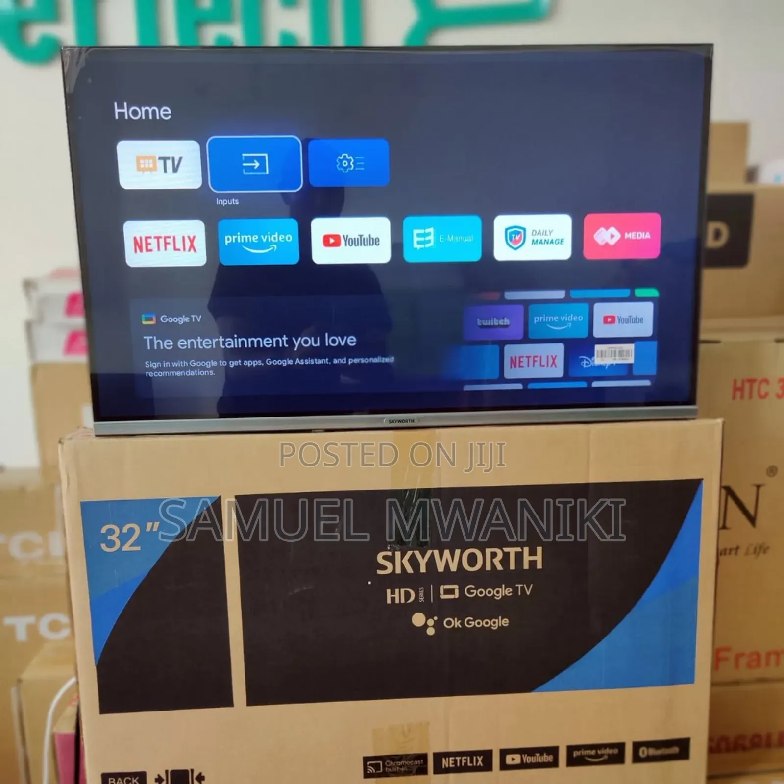 Skyworth 32′′ Android Tv Frameless Design Tv With Bluetooth
