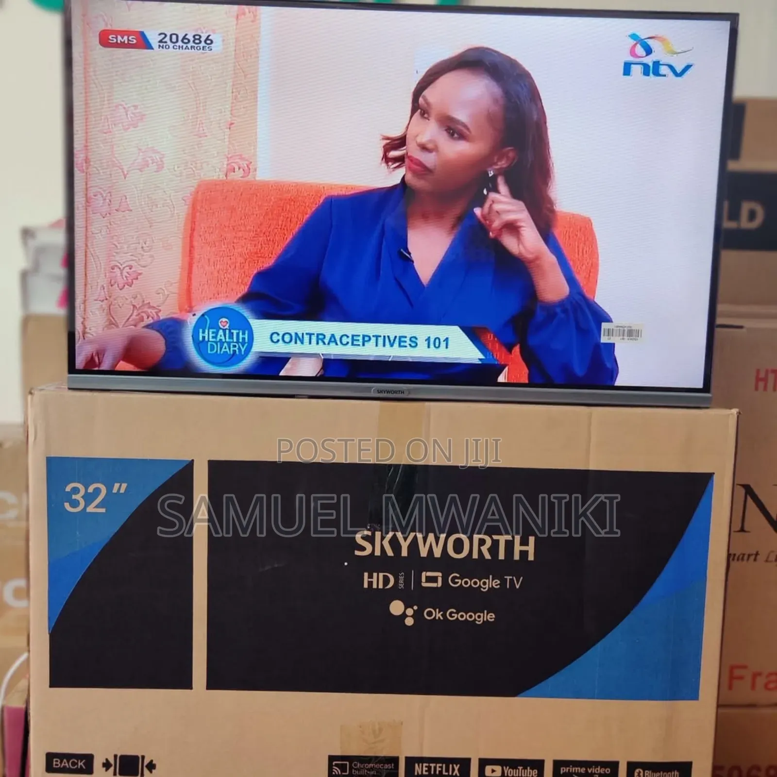 Skyworth 32′′ Android Tv Frameless Design Tv With Bluetooth