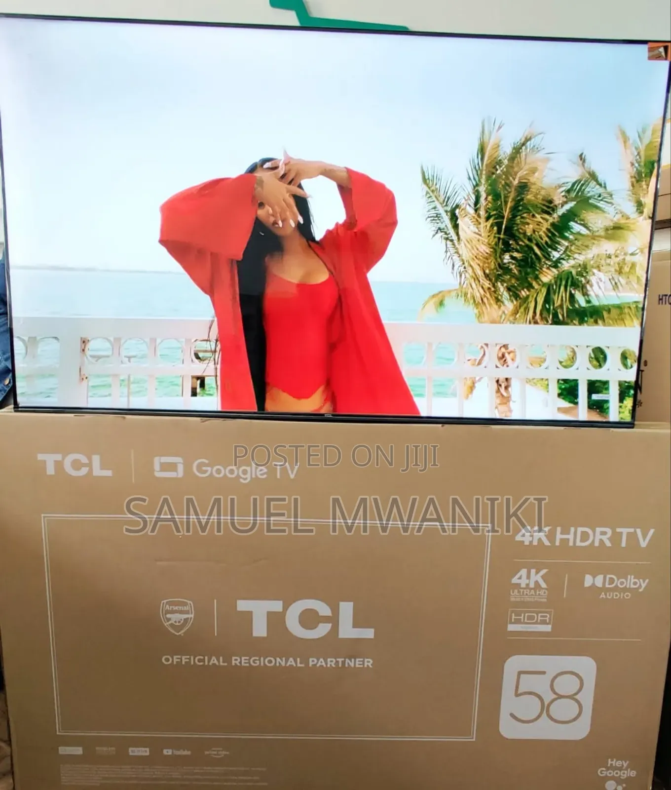 TCL 58′′ Uhd Google Tv Frameless Design With Hdr10+