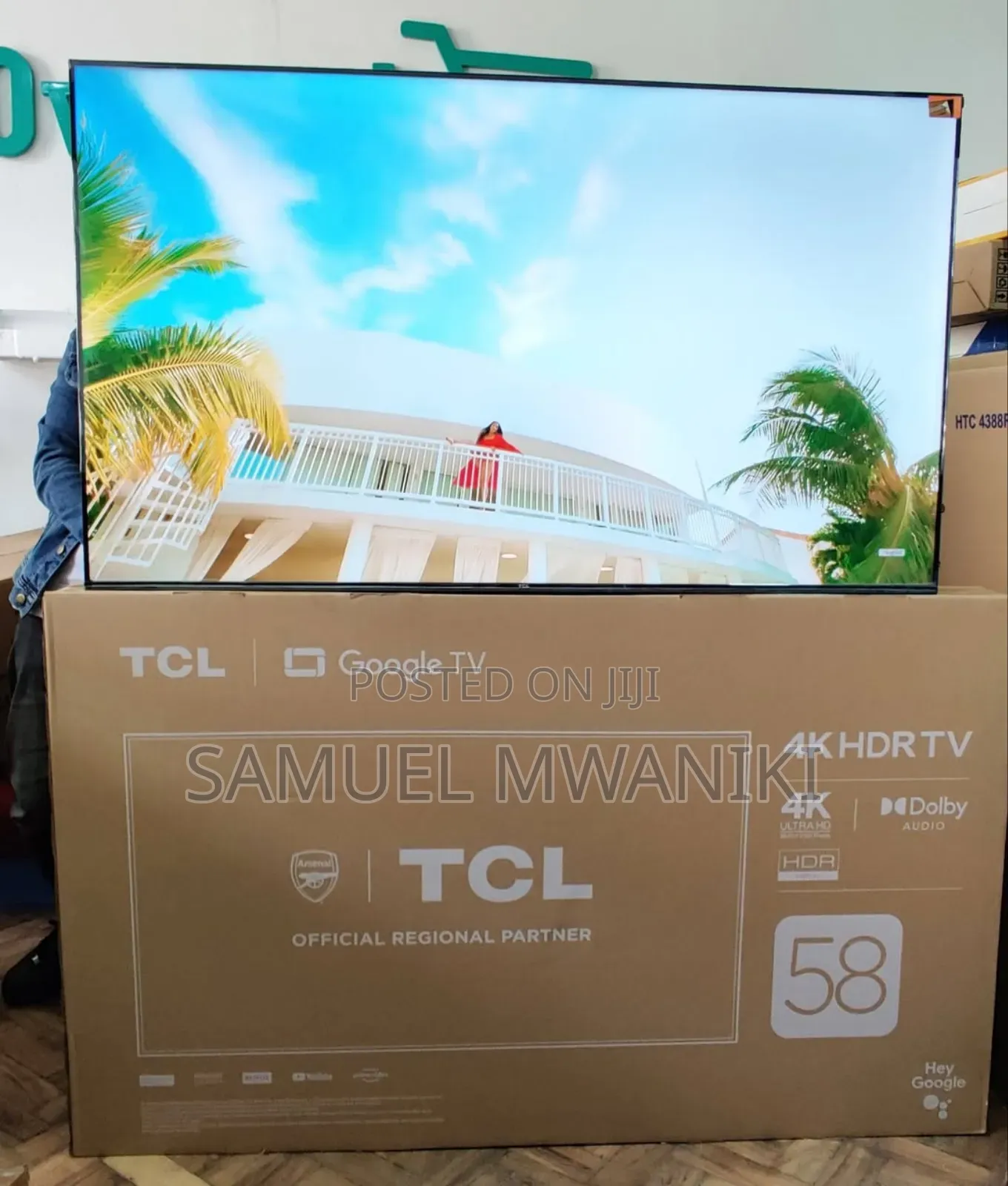 TCL 58′′ Uhd Google Tv Frameless Design With Hdr10+