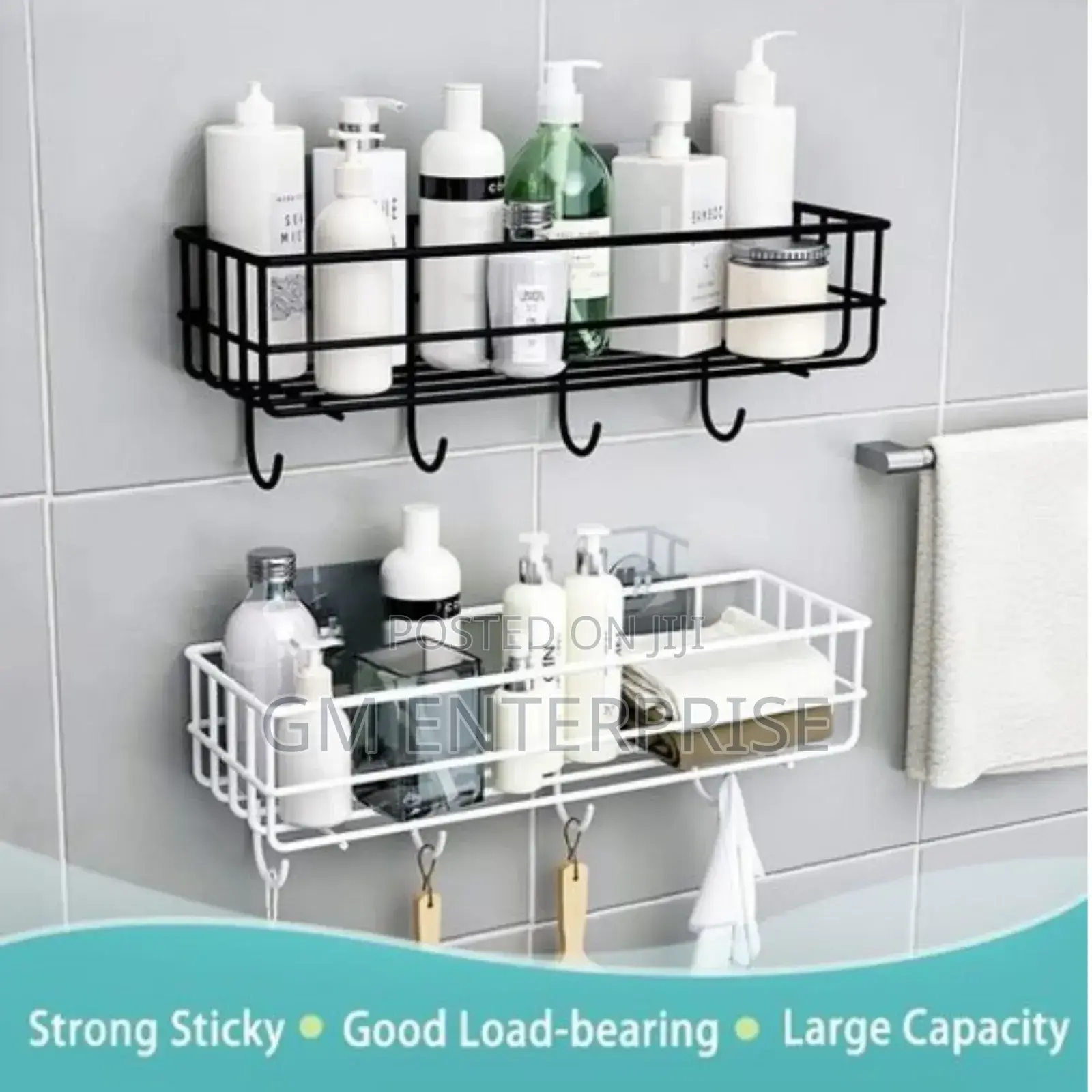 Bathroom Organizer With Hooks