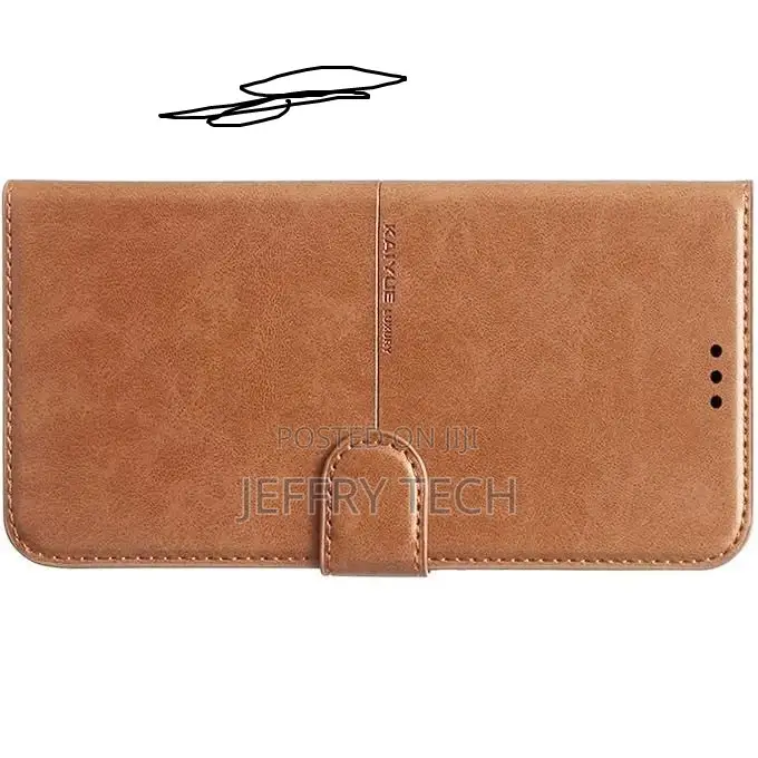 Leather Flip Phone Case for Oppo A38 / Oppo A18 -0- Brown