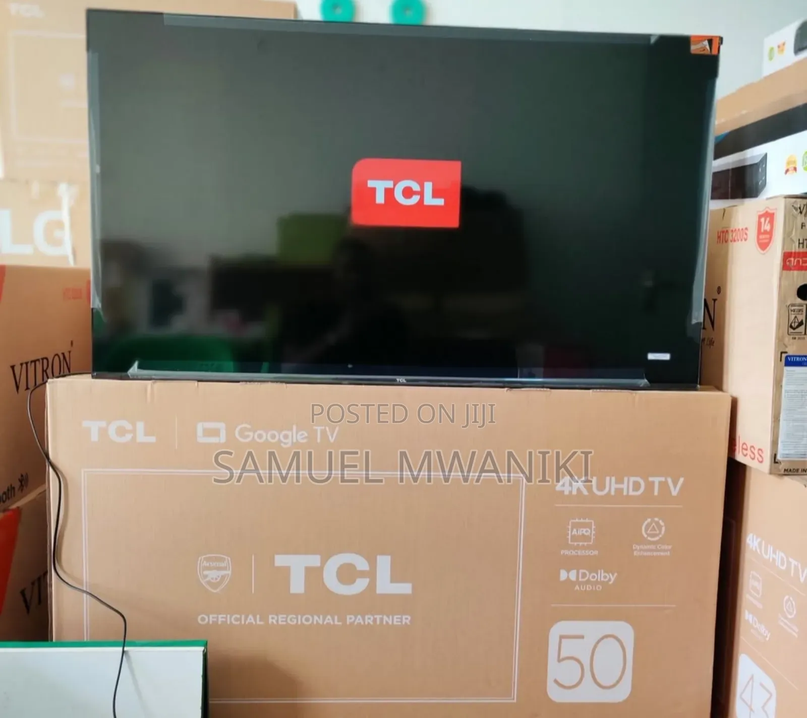 TCL 50′′ Smart Uhd Hdr10+ Google Tv Voice Command