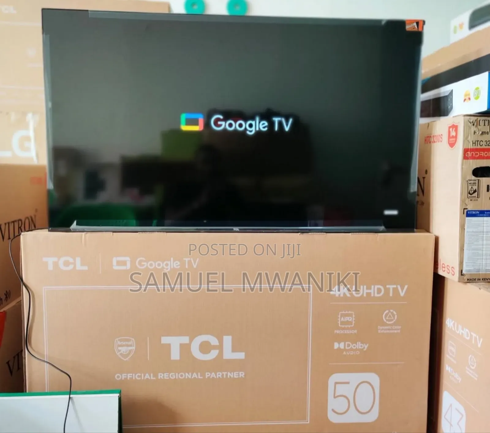 TCL 50′′ Smart Uhd Hdr10+ Google Tv Voice Command