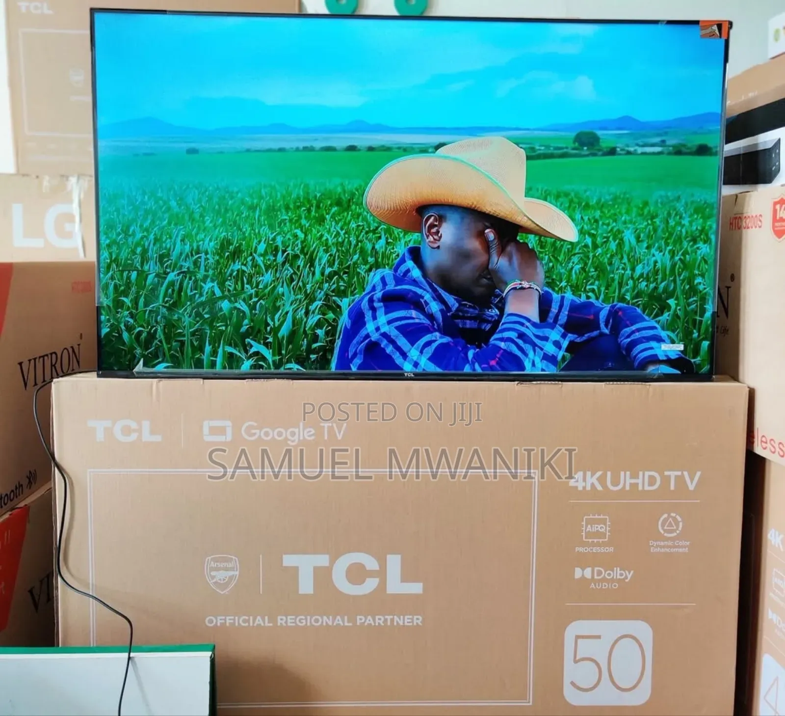 TCL 50′′ Smart Uhd Hdr10+ Google Tv Voice Command