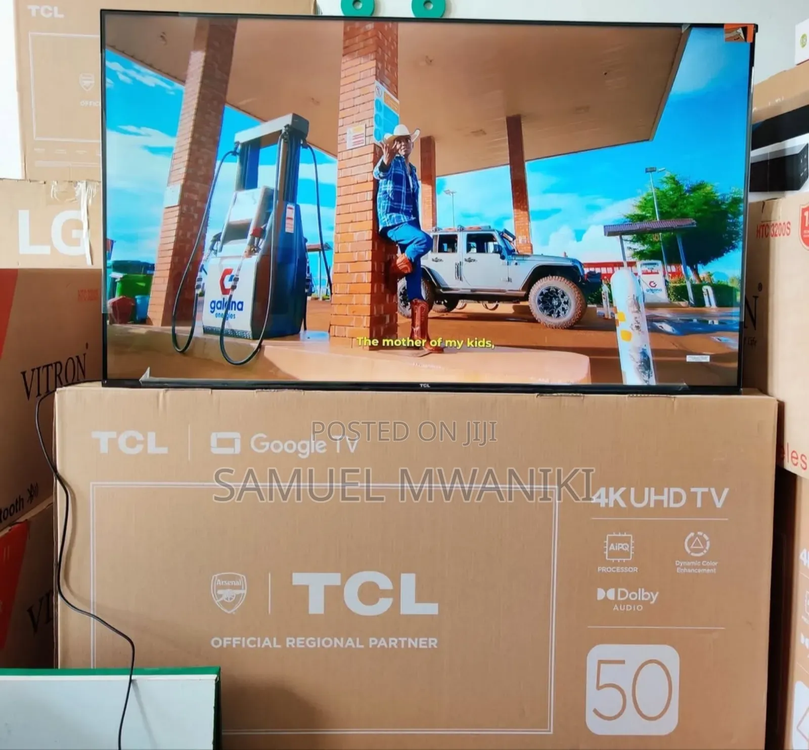 TCL 50′′ Smart Uhd Hdr10+ Google Tv Voice Command
