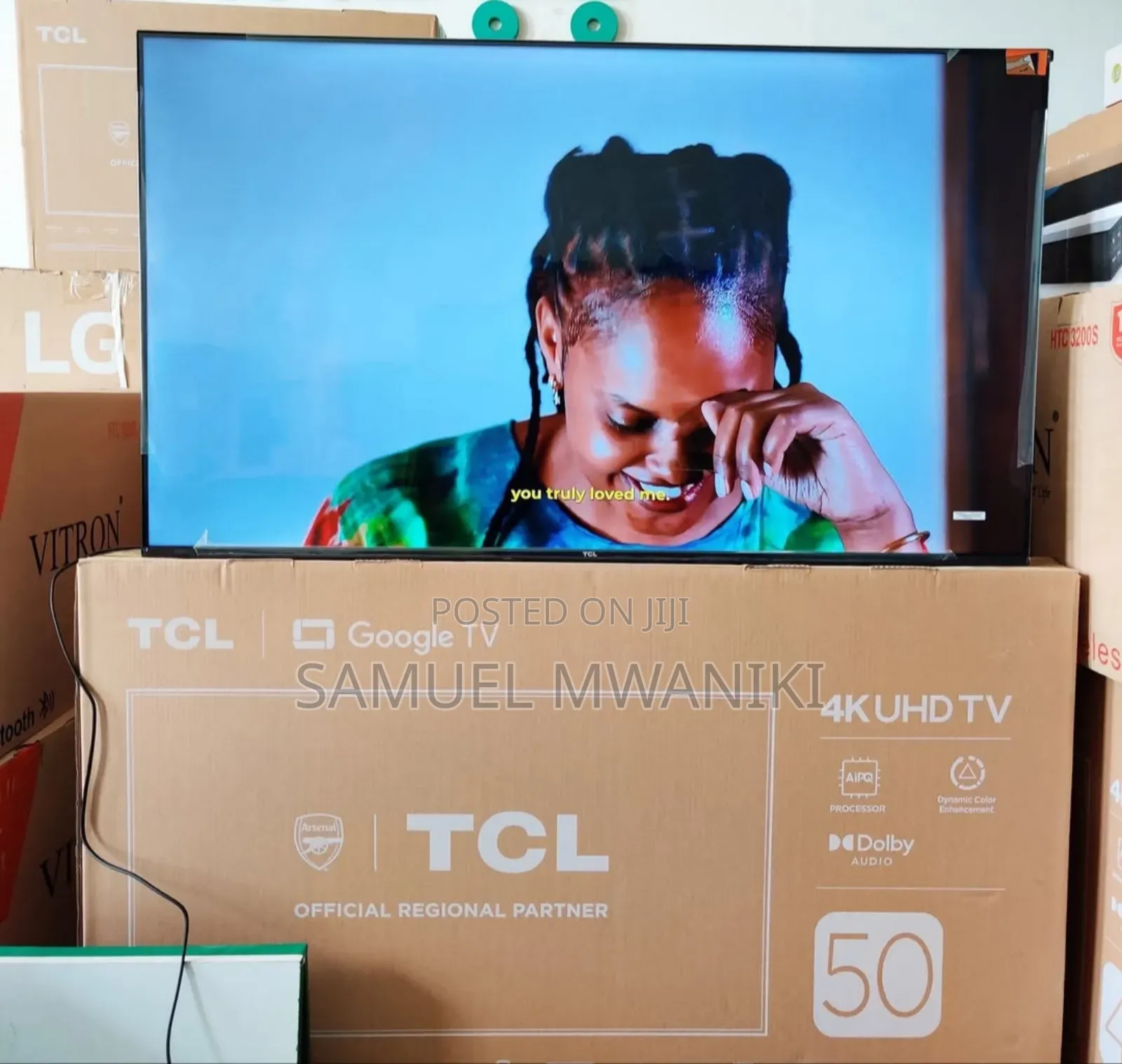 TCL 50′′ Smart Uhd Hdr10+ Google Tv Voice Command