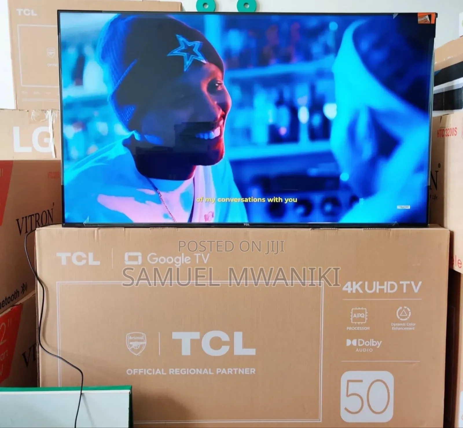TCL 50′′ Smart Uhd Hdr10+ Google Tv Voice Command