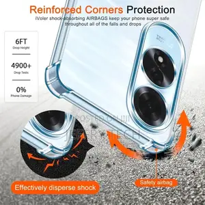 Clear Case for Oppo A60 With Shockproof Protective Corners
