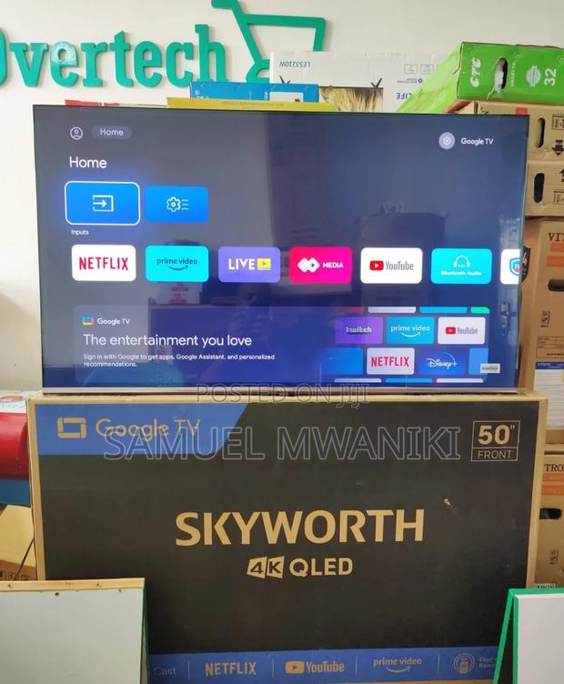 Skyworth 50′′ Qled Uhd Google Tv Frameless, Voice Command - thumbnail 3