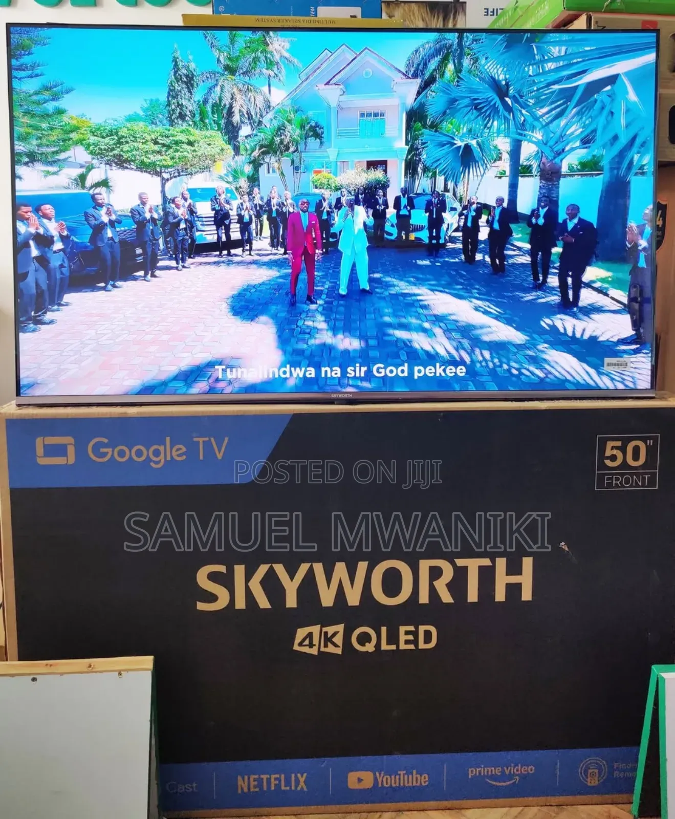 Skyworth 50′′ Qled Uhd Google Tv Frameless, Voice Command