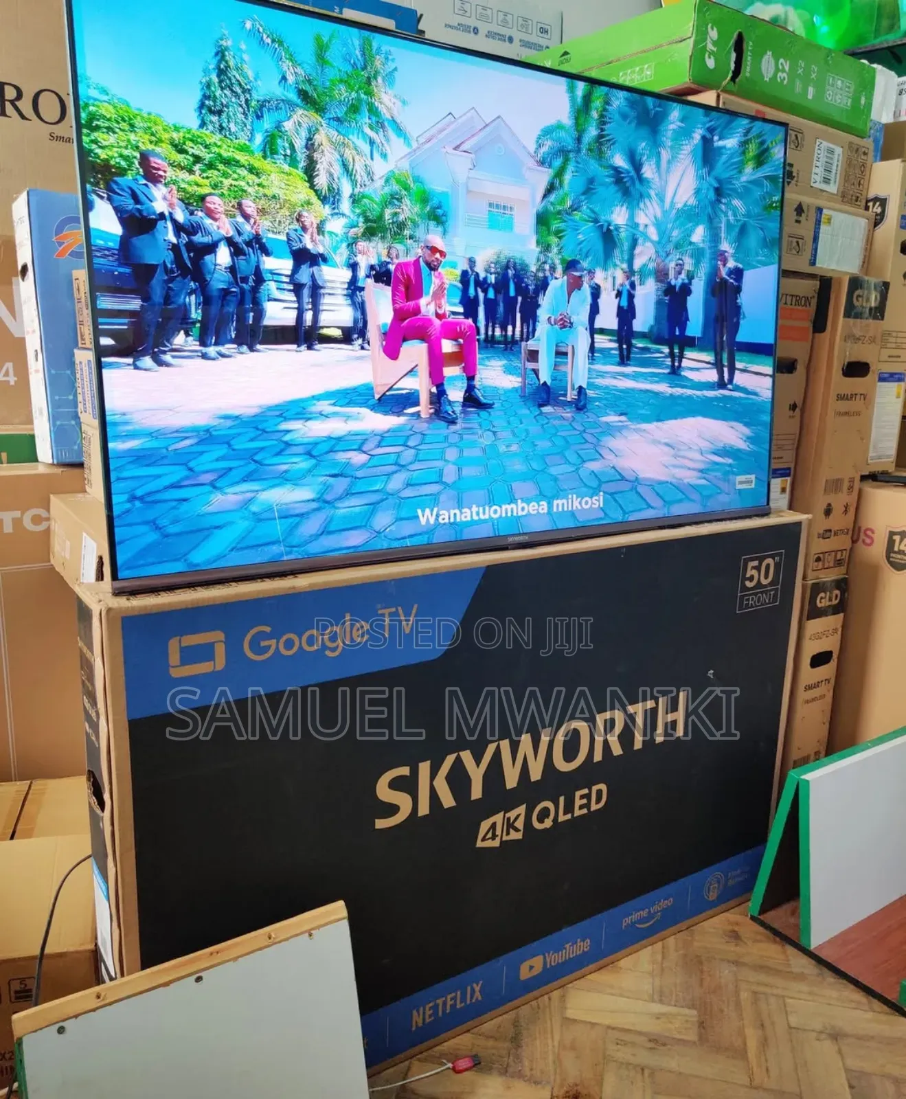 Skyworth 50′′ Qled Uhd Google Tv Frameless, Voice Command
