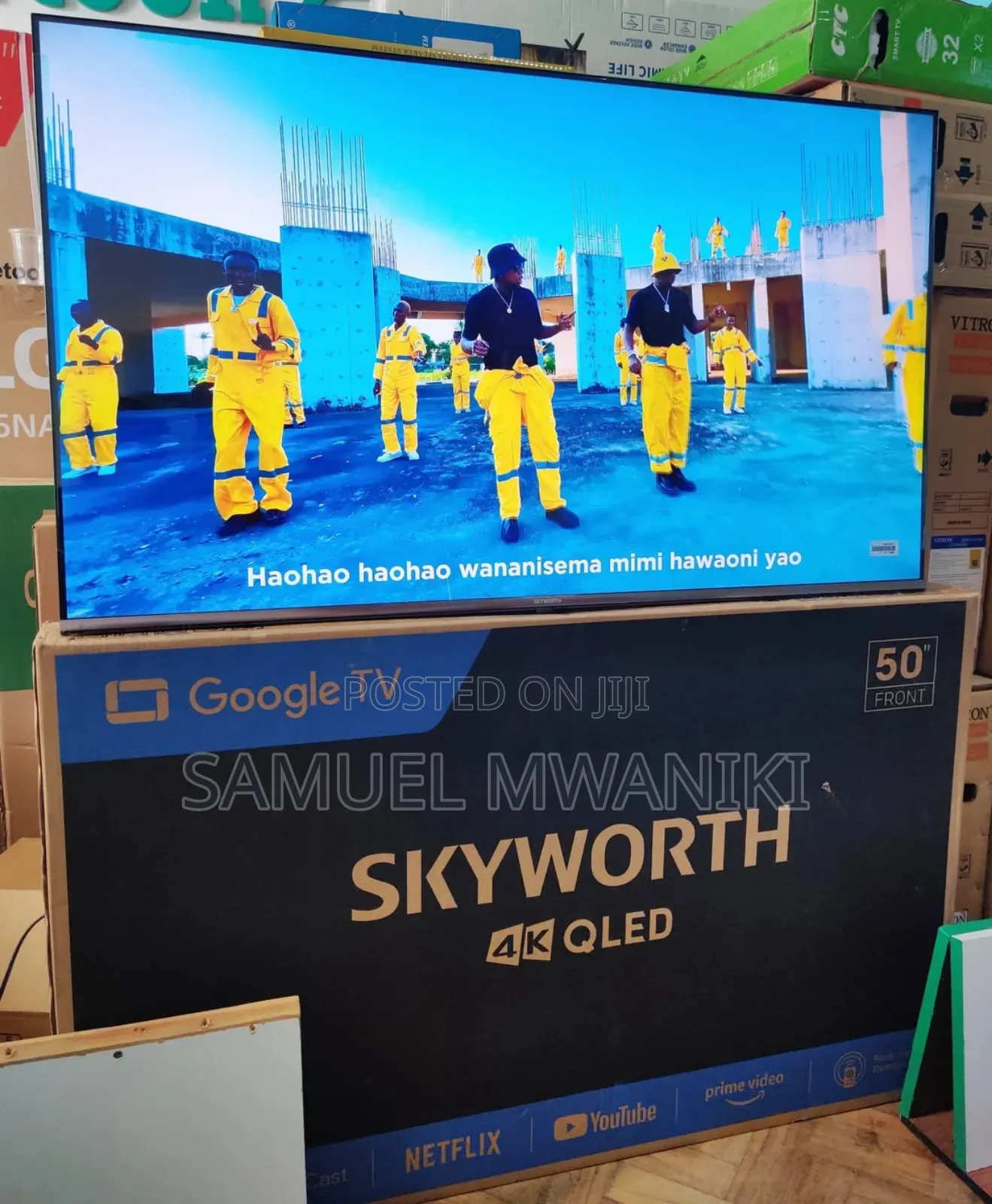 Skyworth 50′′ Qled Uhd Google Tv Frameless, Voice Command