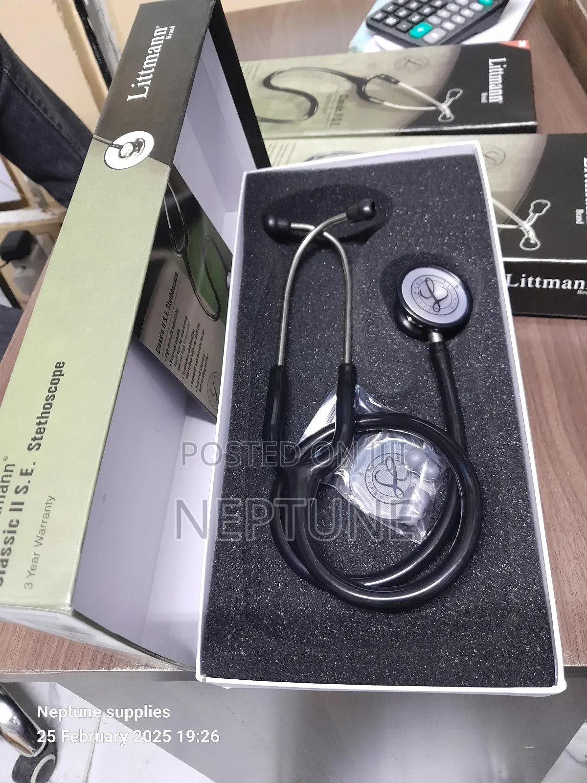 Black Littmann Stethoscope Classic Ii