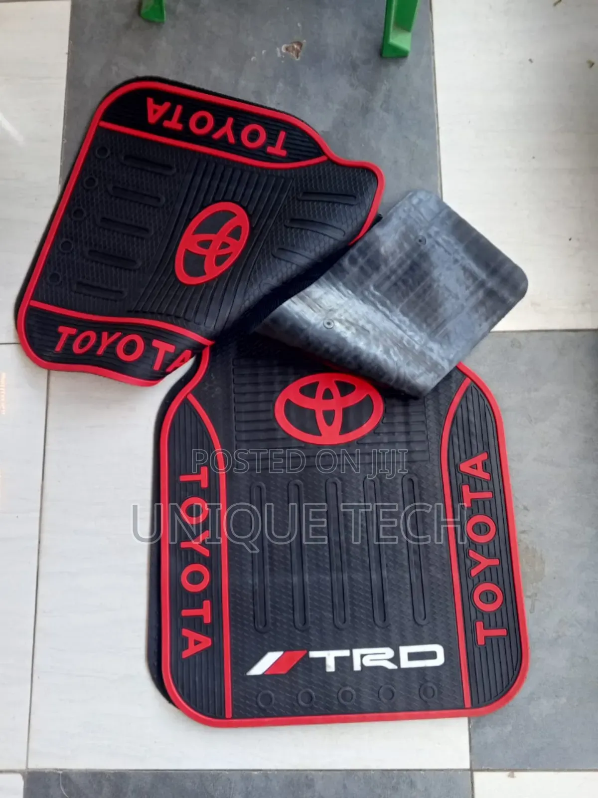 Toyota Black Red Floor Mat ( Perfect Car Interior Fit)