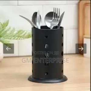 Black Stainless Steel Cutlery Holder