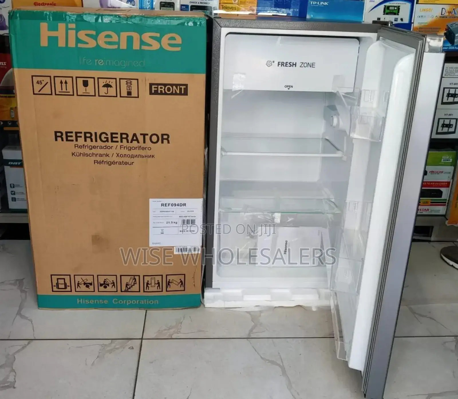 Hisense Double Door Refrigerator 94 Litres Ref094d