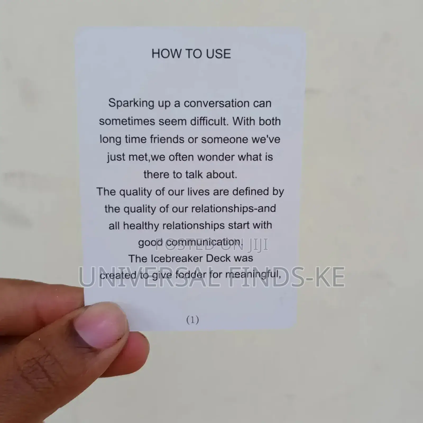 Ice Breaker Starter Pack For Conversation Card Game